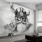 Vlies Tapeten Wandtapete Fantasy Kunst, Fantasy Stil Wikinger Krieger Wandposter Extra Große Fototapete für Wohnzimmer & Schlafzimmer, 250x175cm Moderne Wandkunst