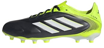 adidas Unisex Kinder COPA Pure III League Firm Multi Ground Football Boots Kids Fußballschuhe, Core Black/Cloud White/Lucid Lemon