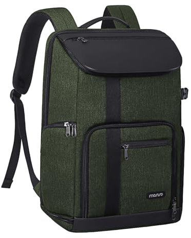 MOSISO Kamera Rucksack 17,3 Zoll, DSLR/SLR/Spiegellose Tasche Große Männer/Frauen Fotografie Kameratasche mit Laptop Abteil&Stativhalter&Regenschutz Kompatibel mit Canon/Nikon/Fuji/Laptop, Olivgrün