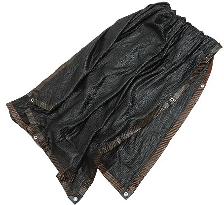 OFFSCH 1 Blatt Schattennetz Ösen Schattenplane Luftmatratze Solar- Teppiche Dach Sonnenschutz außen schattentuch Balkon beschattungsnetz Sonnentuch für den Außenbereich Polyethylen Black