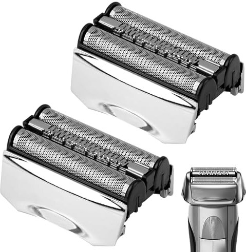 Ersatz-Scherkopf für Braun Series 7, Rasierkopf Elektrorasiererkopf kompatibel mit Braun S7 790CC, 720, 750CC, 760CC, 9565 etc, 70S Rasierer Zubehör für Herren (Silber)