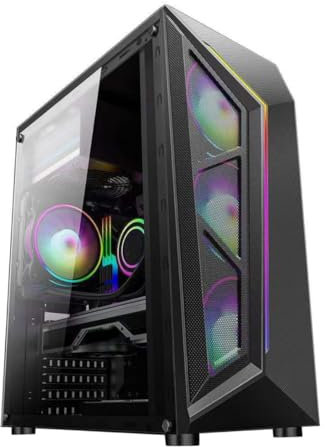 jojofuny Rgb Desktop Case Acrylic Side Panel for Gaming and Home Use Modified Computer Chassis Side Panel