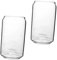 Cabilock Taza de Agua de Vidrio 2 Pcs Vaso para Bebidas Forma de Lata Recipiente para Agua Transparente para Cócteles y Jugos Decoración para Eventos