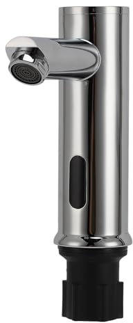 Xiuganpo Robinet de Lavabo de Salle de Bain, Robinet de Capteur Automatique du Mouvement de Cuivre intégré Filtre, Fil Masculin G1 / 2, Bulle Multi-couches pour L'espace Commercial