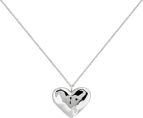 RADLEY Silver Plated Hammered Heart Necklace