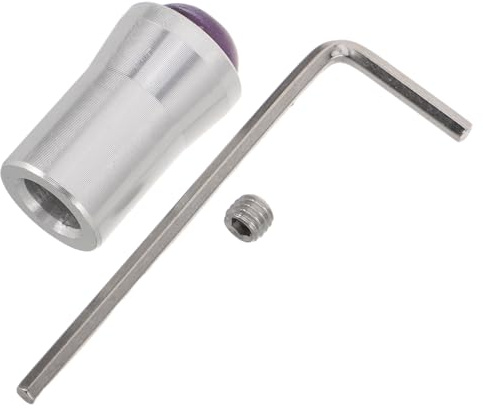 SECFOU Frequency Healing Devices Amethyst Base Tuning Fork Feet Accessory Silver Aluminum Alloy Crystal for Holistic Balance in Yoga Wellness Scenarios for Meditation Enthusiasts