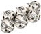 Sourcingmap 6 Pieces Vintage Shabby Knobs Black and White Floral Hand Painted Ceramic Pumpkin Cupboard Wardrobe Cabinet Drawer Door Handles Pulls Knob, Black Tillandsia