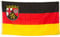 SCAMODA Bundes- und Länderflagge aus wetterfestem Material mit Metallösen, Outdoor Fahne & Flagge (Rheinland-Pfalz) 150x90cm