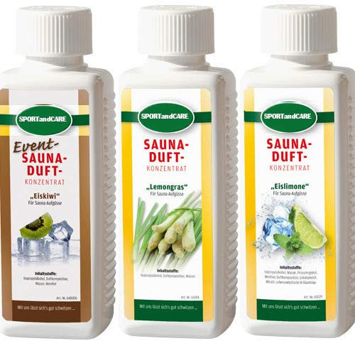 Finnsa Saunaaufguss Sommerfrische inkl. Eiskiwi, Lemongras, Eislimone (3x250ml) = 750 ml