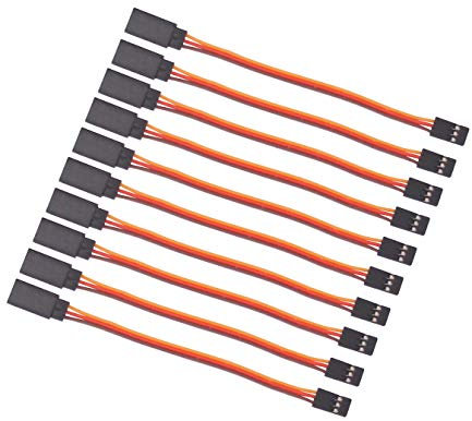 OliRC 10 St. Männlichen zu Weiblich 10cm Servo Verlängerungs Kabel 26awg 30cores Kabel für KK MWC Eagle Control Board (C160-10)