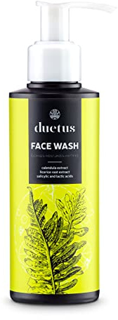 DUETUS Gesichtsreinigungsgel. Waschgel Gesicht für die tägliche Hautpflege. Vegan Naturkosmetik für frauen und männer Größe 150ml.
