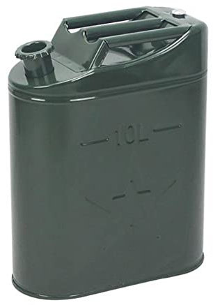 BHBXZZDB 10L-30L Bidon d'essence en métal Conteneur de réservoir de Carburant d'urgence Essence Diesel Bidon de Stockage Réservoir de Transport pour Moto SUV ATV La Plupart des Voitures