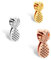THIORA Charmband Charms | 'Ananas' Anhänger | Pineapple Charm | Mesh Armband Charm (Gold)