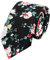 HOULIFE Floral Krawatten für Männer - Skinny Herren Krawatte, Herren Baumwolle Krawatte, Slim Herren Krawatte für Hochzeit Party Casual Daily Use, Schwarz , /