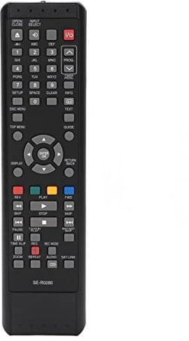 SE-R0280 Remote Control, Universal Replacement Remote Control for Toshiba D-R17DT D-R17DTKB DVD Recorders, Ergonomic Design, 2 x AA Batteries(Not Included)