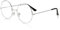 BHGT Weihnachtsmann Brille Rund Retro 60er 70er Jahre Hippie Brille Partybrille Nikolaus Weihnachten Kostümzubehör Accessoires für Karneval Fasching Mottoparty (Silber)