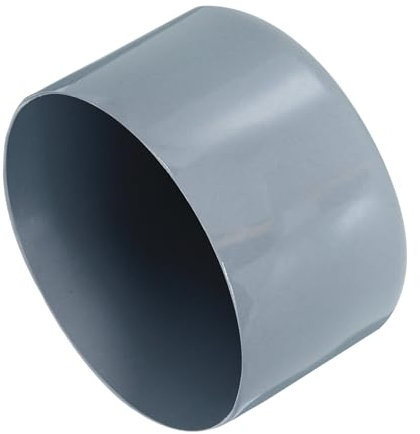 QUARKZMAN 2 Stück Gummikappen 65 mm Gummi Endkappe Rund Schutzkappen Pfostenkappe Abdeckkappen Zaunpfosten Endspitze Kappen für Rohr Gartenstühle Tischbeine Möbelfüße Gleiter, Grau