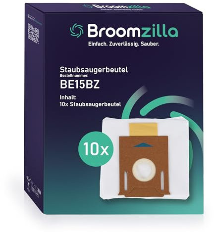 Broomzilla 10 Staubsaugerbeutel Kompatibel für ECOVACS DEEBOT OZMO T8 T8+ T8 AIV I/AIVI+ T8 MAX T8 Pure N8+ N8 Pro+ T9+ T9 PRO Yeedi Vac Station K781+ Staubbeutel Ersatz Beutel Zubehör