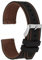 sourcing map Silicone Watch Bands 20mm Soft Quick Release Watch Bands, Black Brown