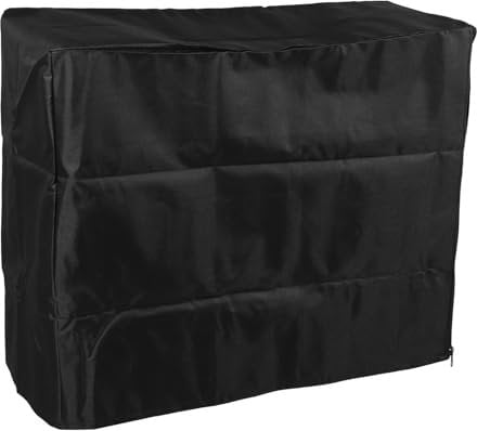 BAOFUYA PC Computer CPU Host Dust Cover, Black Oxford Cloth, Water Resistant, Zipper Closure, 62x26x52cm