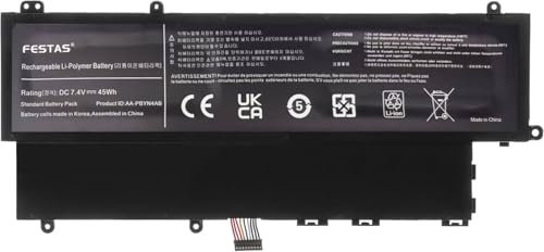 FESTAS 7.4V 45Wh AA-PBYN4AB AA-PLWN4AB Batterie Compatible avec Samsung 530U 532U 535U 540U NP530U3B NP530U3C NP532U3C NP532U3X NP535U3C NP540U3C Series Ordinateur PC Portable