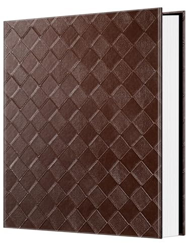 Fintie 10x15 cm Fotoalbum, Fotoalben Zum Einstecken Hochzeit geburtstag jahrestag mit 60 Seiten für 600 Fotos, Urlaub Fotobuch, 4 X 6 Inch für Seiten, Raster Kaffee