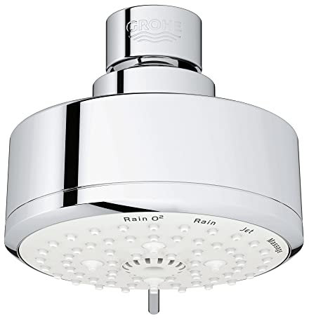 Grohe Tempesta Cosmopolitan 100 26043001 Duschkopf, 4 Sprühfunktionen StarLight Chrome