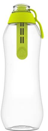 Dafi Gourde Filtrante Soft, 1 Filtre à Charbon Actif Céladon 0,7 L - Filtre le Chlore et autres contaminants, Gourde Sport Transparente, Bouteille Filtrante Sans BPA, Gourde Paille, Bouteille d'eau