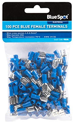 Bluespot 40606 100pce Blue Female Terminals