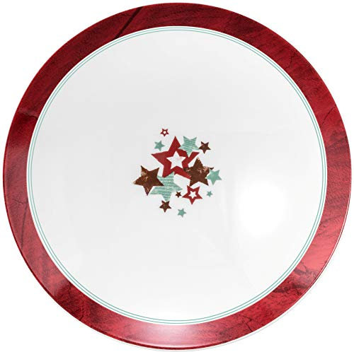 Seltmann 001.753900 Life Valerie Porzellan Pasta/Suppenteller, Rund, Rot, 1.00L, 23.3cm Durchmesser, 5.3cm Höhe