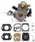 AISEN Carburateur avec kit de réparation membranes pour Stihl MS 171 181 211 MS171 MS181 MS201 MS211 Zama C1Q-S123B