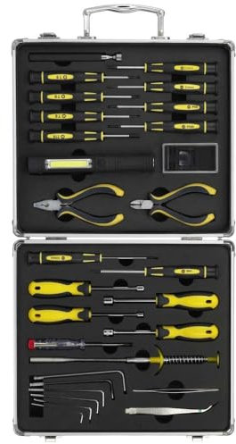 Basetech BT-1954694 Werkzeugset Heimwerker, Techniker, Elektriker im Koffer 30teilig