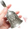 MINGZE Handglocke, Klassische Antike Zinklegierung Lautrufglocke Traditionelle Service-Rufglocke Für Schule, Abendessen Am Empfang, Hotelservice, Meditationsgebet, Haustiere Heimtextilien (Gold) 1