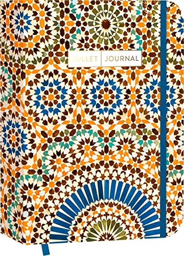 Pocket Bullet Journal Colorful Marocco: Mit Punkteraster, Seiten für Index, Key und Future Log sowie Lesebändchen und praktischem Verschlussband