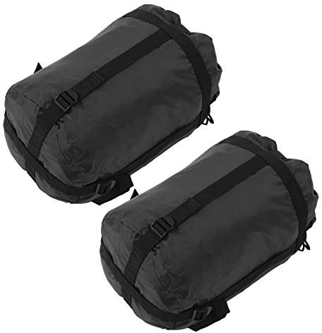 VGEBY 2Pcs Outdoor Camping Sleeping Bag, Sleeping Bag Compression Sack Travel Adult Compression Storage Bag for Backpacking, Hiking and Camping HW‑YSD‑201202 Other Mountaineering Camping Supplies