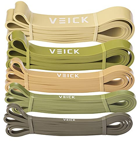VEICK Fitnessbänder Widerstandsbänder Set Klimmzugband Fitnessband Bänder für Calisthenics Pilates, Physiotherapie, Stretching, Yoga, Heimgymnastik für Männer und Frauen