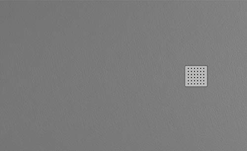 PLATO DE DUCHA RESINA Mod. LAROC CARGA MINERAL Y GEL COATS (GRIS CEMENTO, 160 X 80)