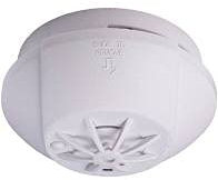 Hispec Interconnectable Fast Fix Mains Heat Detector with 10yr Rechargeable Lithium Battery Backup, White
