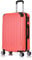 Flexot® Flex-2045 Koffer (16 Farben zur Auswahl) Zwillingsrollen Reisekoffer Trolley Hartschale (L, Neon-Orange)