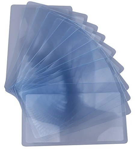 10Stk. Taschenlupe/Kartenlupe/Leselupe/Lesehilfe mit Kreditkartenformat, 3 fache Vergroesserung Transparente