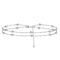 Hifeeled Bracelet de Cheville Femme Sterling 925 Double Chaîne avec Boules Plage d'été Pieds nus Chaînes de Cheville pour Femmes - Réglable(22cm+4)