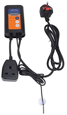 TOPINCN Reptile Temperature Controller, 1000W Reptile Thermostat Quick Respond Digital Temperature Controller Greenhouse Temperature Controller (UK 230V)