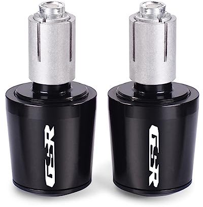 LOTFI Motorrad-Lenkerenden, CNC-Lenkergriffe, passend for Suzuki GSR400 GSR600 GSR750 GSR 400 600 750 GSX-S 750 1000 Zubehör (Size : Black)