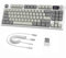 RK86 Pro Mechanical Keyboard, 2.4G Wireless/BT5.0/USB-C Wired Gaming Keyboard 75% Layout TKL 87 Keys with 1.2'' TFT HD Color Display & CNC Knob, 27 RGB Backlit TTC Hot-Swap Linear Switch - Grey
