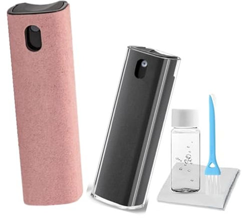 Touchscreen Mist Cleaner Spray,Bildschirmreiniger,Elektronischer Bildschirmreiniger für Fernsehen,Laptop, Tablet,PC,Computer Monitor LCD -Flachbildschirme,iPad, iPhone,Brille (Grau, Rosa)