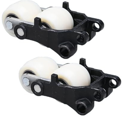 ACCL 2× Ruote per Carrello portapallet Rulli per Camion Pallet Diametro 80 mm Ruota del Carrello elevatore Nylon Rulli per transpallet carico Anteriore Ruote con Nucleo in Ferro 3 tonnellate 80×70 mm