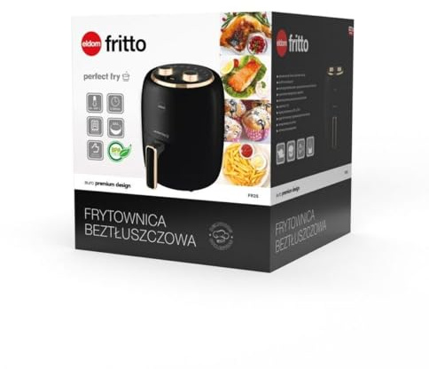 Eldom Freidora de Aire FR35 Negro Gris 1300 W 3,5 L