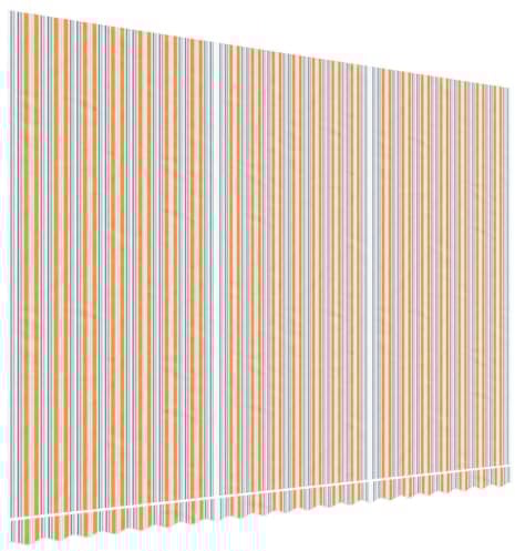 vidaXL Tela de Repuesto de toldo Rayas de Colores 5x3,5 m