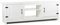WeHome - Mobile TV 2 Ante E 2 Ripiani Aperti, 180x42x60 Cm, Mobile Porta TV Con Maniglie Nere E Cerniere Nere A Vista, Supporto TV Per Soggiorno Moderno Mobili O Salotto (Bianco)