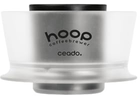 Hoop Coffee Brewer – Award Winning Radial Infusion Brewer, Effortless Full-Bodied Extraction with No-Bypass – Manual Drip Coffee Maker for Home Café Restaurant Camping, Ghost